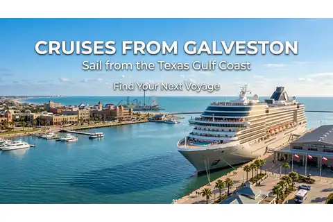 Cruise ship departing from Galveston, Texas