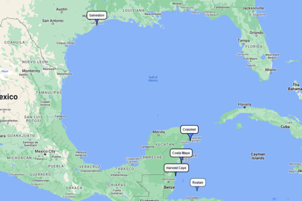 Cruises from Galveston, Texas, March 2024 Schedule